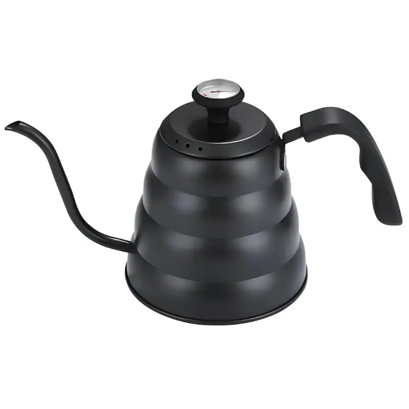 Gooseneck Coffee Kettle with Thermometer – Black Matte