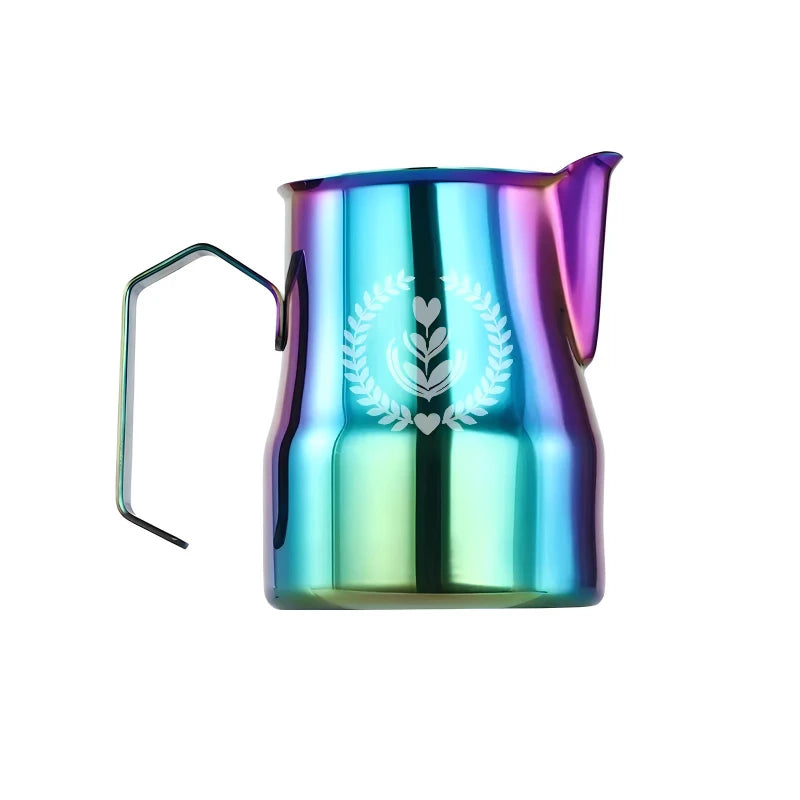 Colorful Tulip Latte Art Milk Frothing Pitcher Stainless Steel