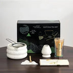 Matcha Tea Set – 7 Pieces Handcrafted Ceramic & Bamboo Set