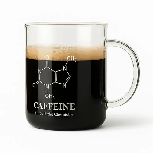 Caffeine Glass Mug 450ml