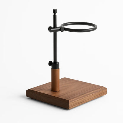 MHW-3BOMBER Drip Station – Adjustable Pour-Over Stand with Walnut Base