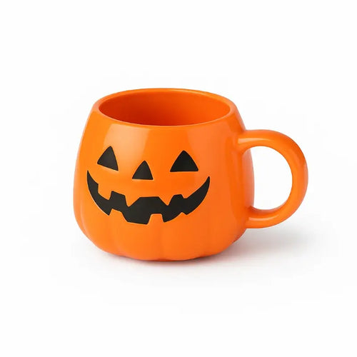Pumpkin Smile Ceramic Mug – 400ml Halloween Edition