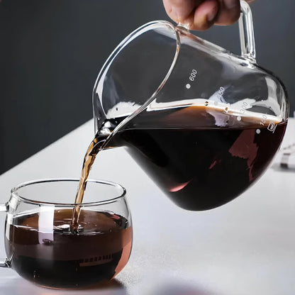 Barista Glass Brew Set – V60 + Wooden Stand + Carafe