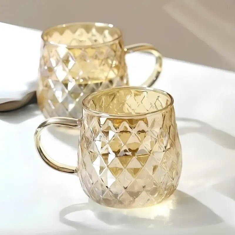 Crystal Honey Tea Pot – Artisan Glass with Bamboo Lid