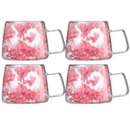 Handcrafted Double Glass Cherry Mug