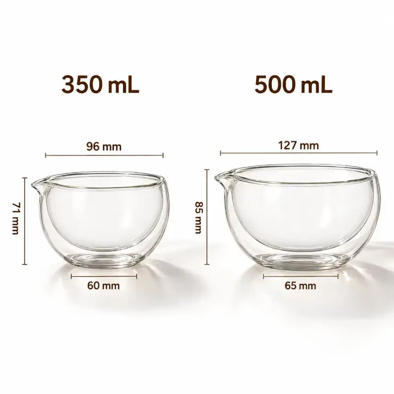 Double Wall Glass Matcha Bowl