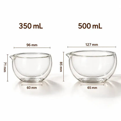 Double Wall Glass Matcha Bowl