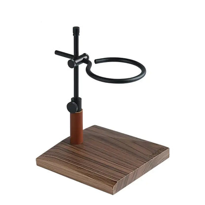 MHW-3BOMBER Drip Station – Adjustable Pour-Over Stand with Walnut Base