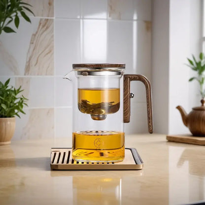 Enchanti Glass Teapot – Stainless Steel Infuser - 600ml