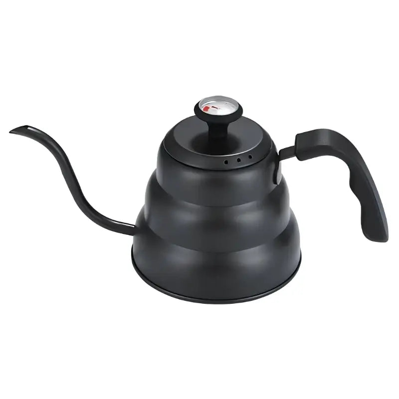 Gooseneck Coffee Kettle with Thermometer – Black Matte