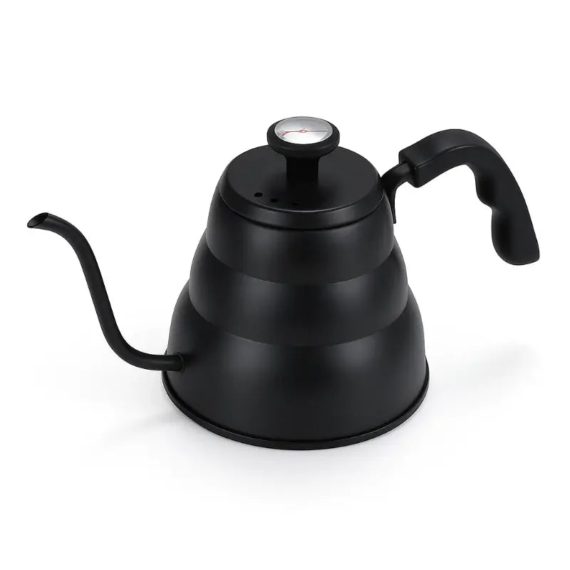 Gooseneck Coffee Kettle with Thermometer – Black Matte