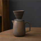 Rustic Handcrafted Ceramic V60 Coffee Set