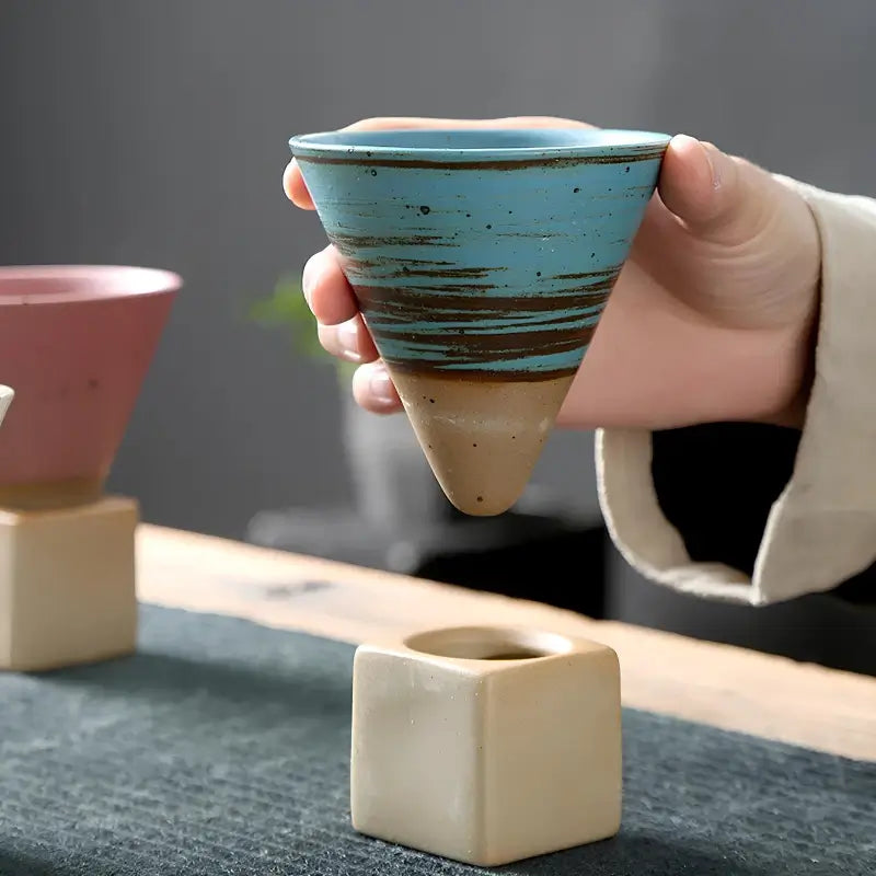 Lotus Cup – Handmade Ceramic Floating Coffee & Tea Cup
