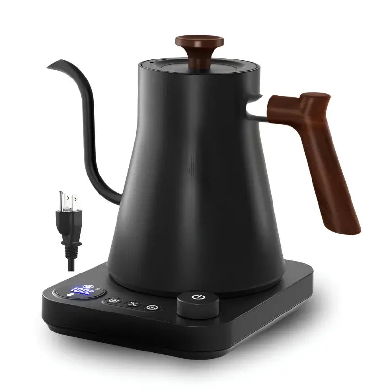 PrecisionFlow Gooseneck Kettle – Electric Pour Over Kettle with Temperature Control & LCD Display